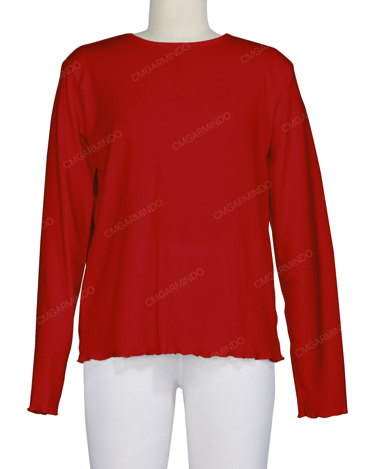 Long Sleeve Binding Neck T-Shirt