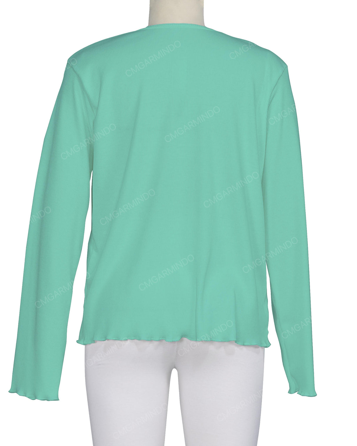 Long Sleeve Binding Neck T-Shirt