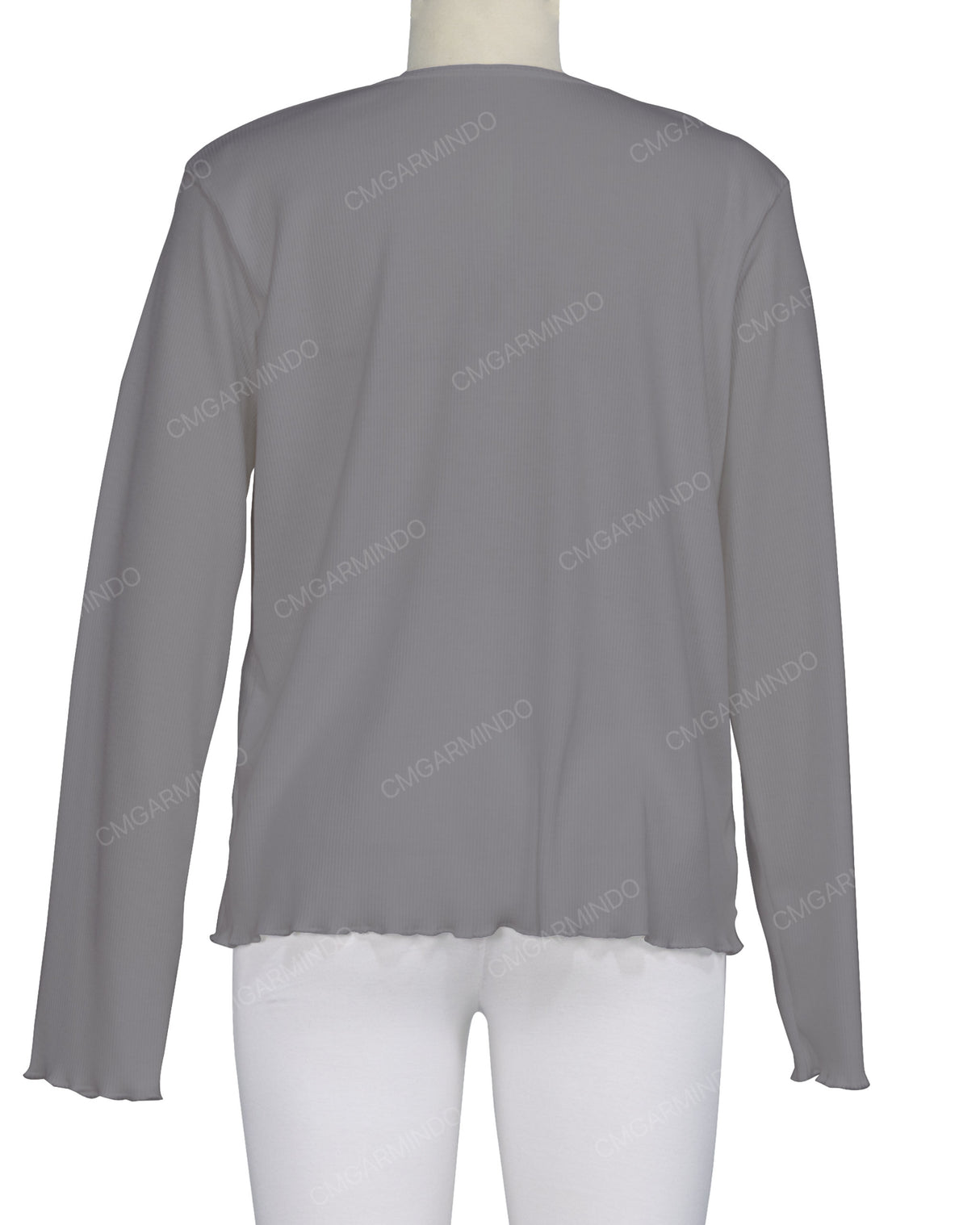 Long Sleeve Binding Neck T-Shirt