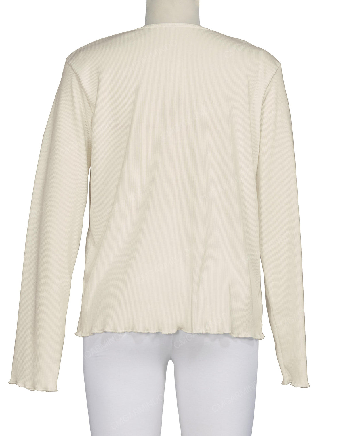 Long Sleeve Binding Neck T-Shirt