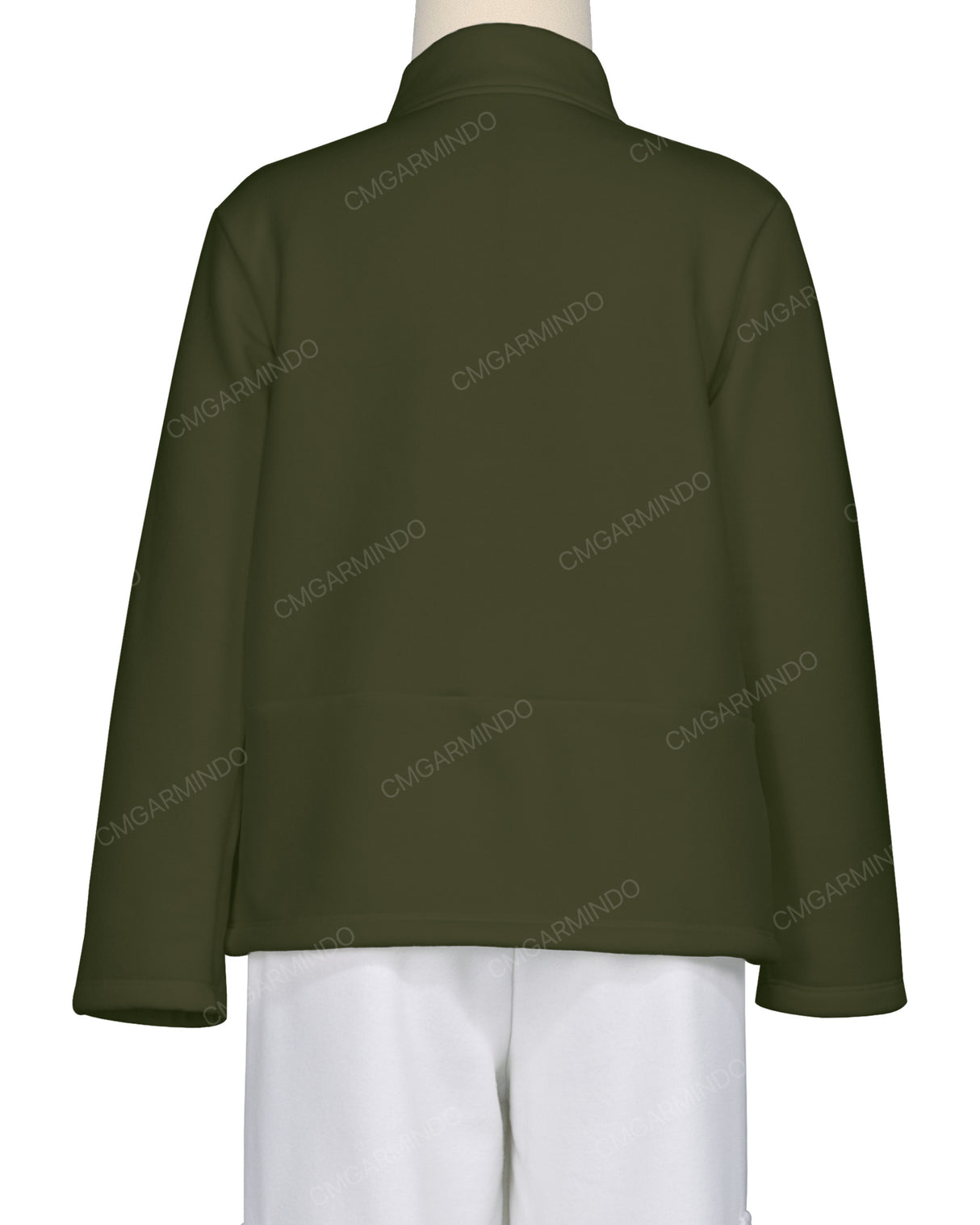 High Neck 1/4 Zip Panel Sweatshirt