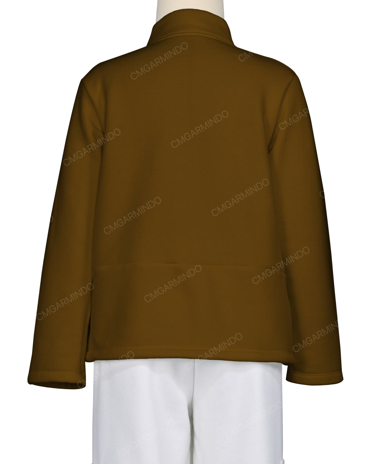 High Neck 1/4 Zip Panel Sweatshirt