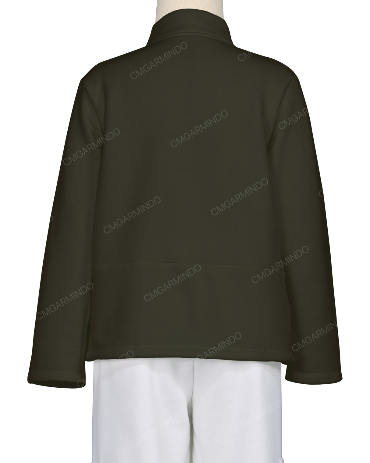 High Neck 1/4 Zip Panel Sweatshirt