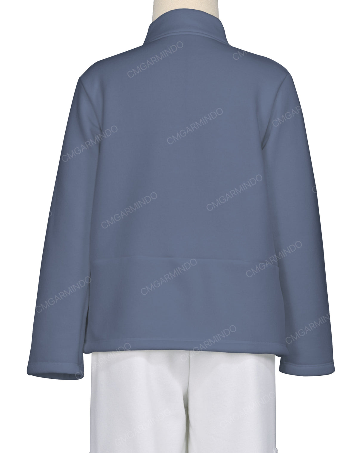 High Neck 1/4 Zip Panel Sweatshirt