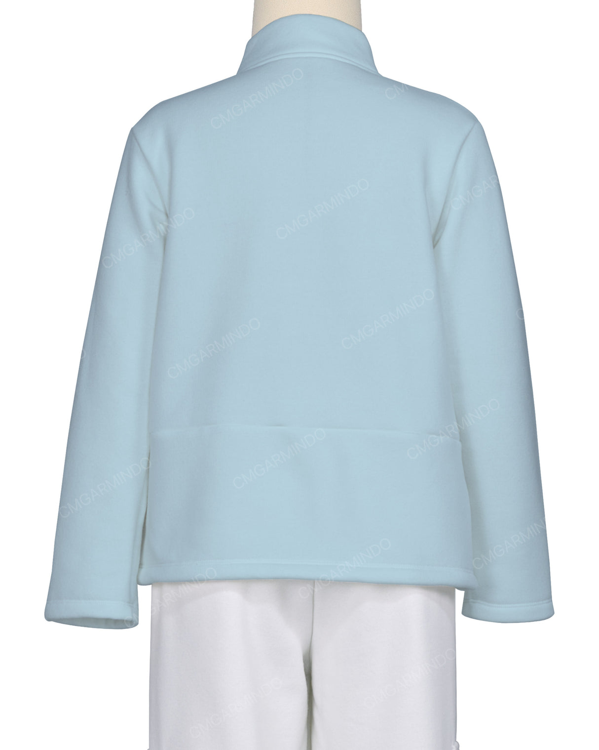 High Neck 1/4 Zip Panel Sweatshirt