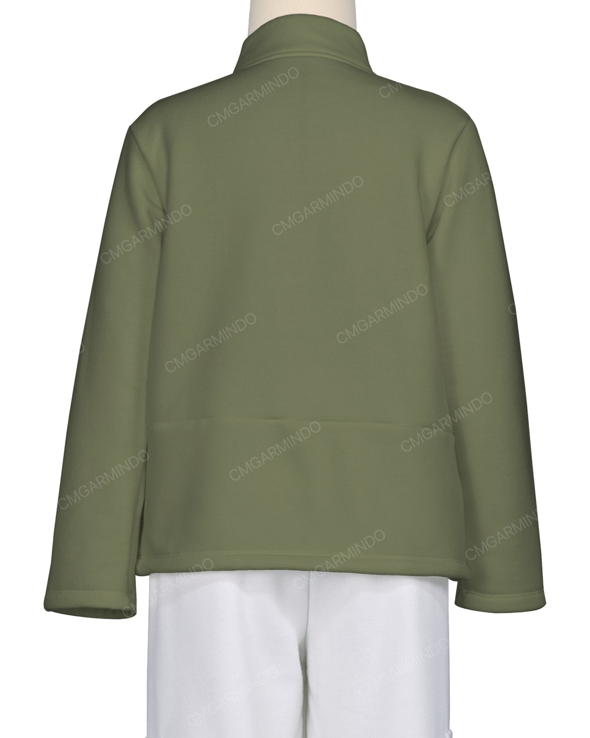 High Neck 1/4 Zip Panel Sweatshirt