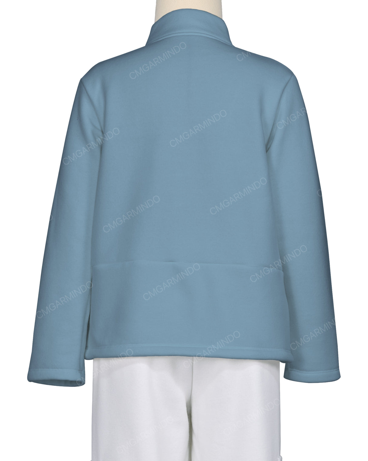 High Neck 1/4 Zip Panel Sweatshirt