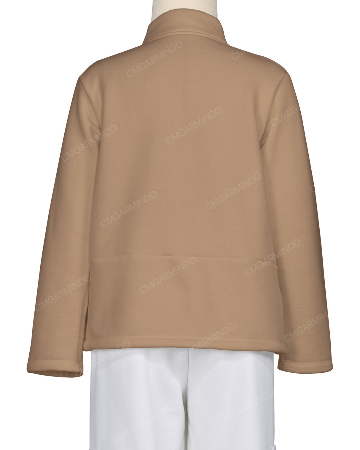 High Neck 1/4 Zip Panel Sweatshirt