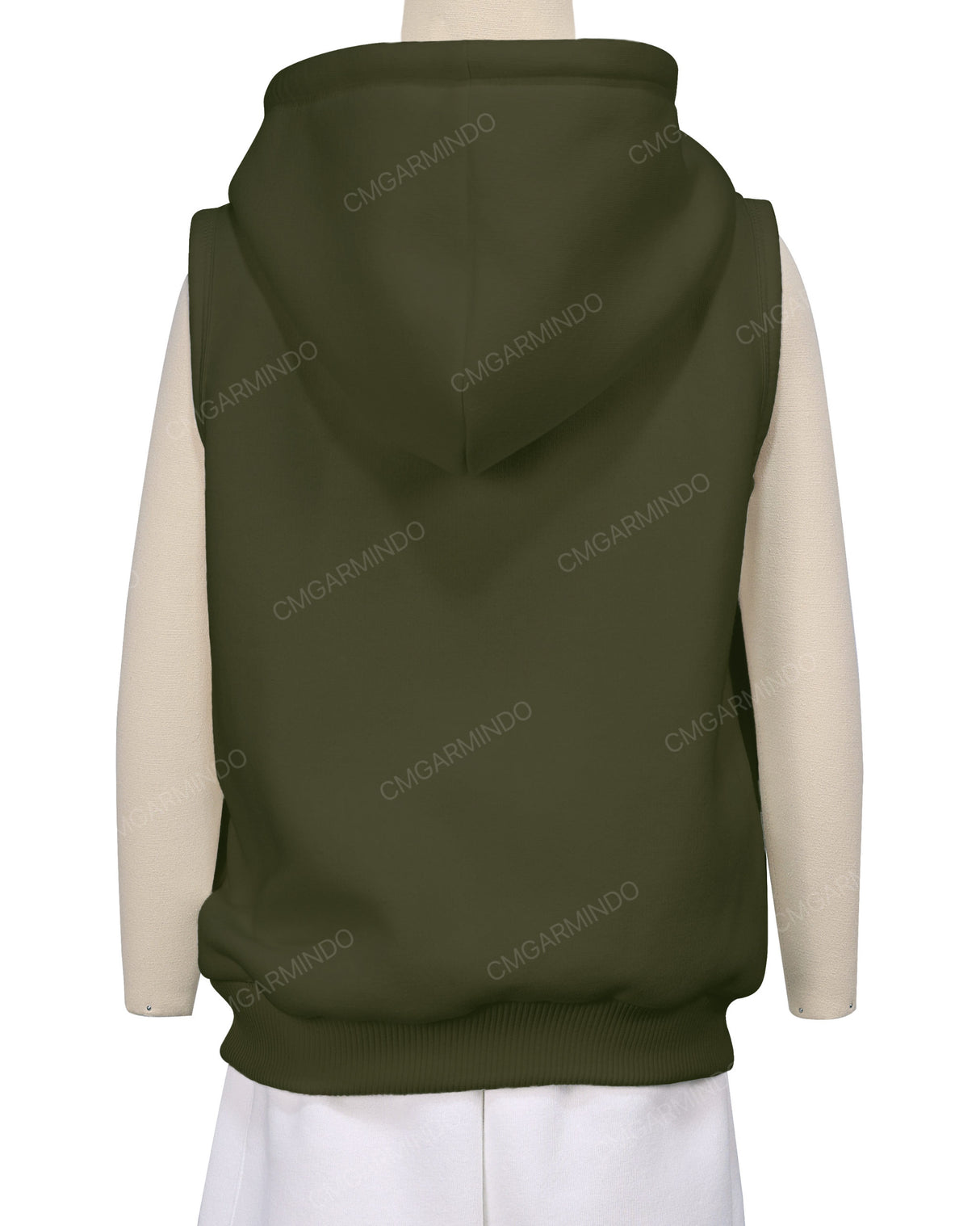 Sleeveless Zip-Up Hoodie