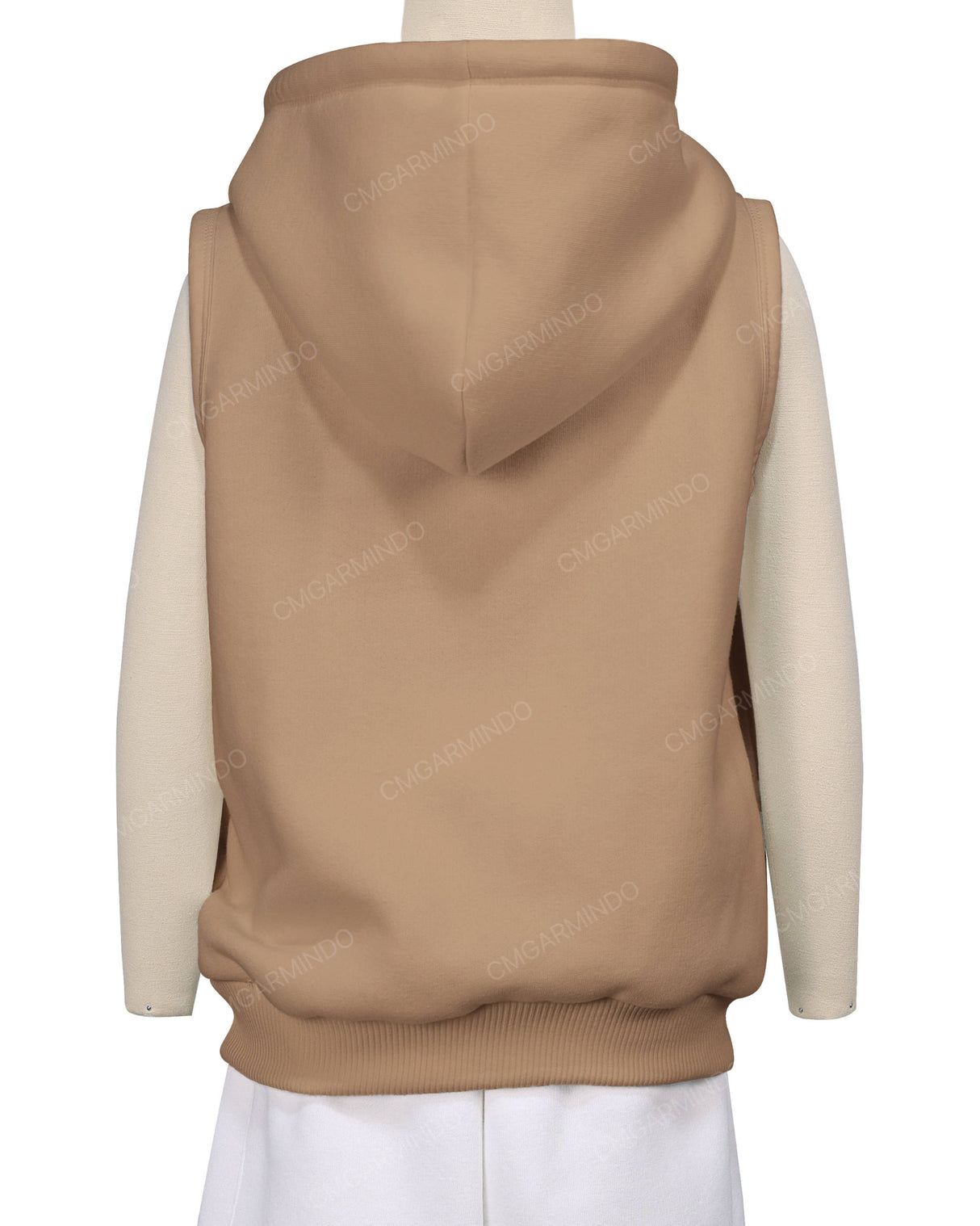 Sleeveless Zip-Up Hoodie