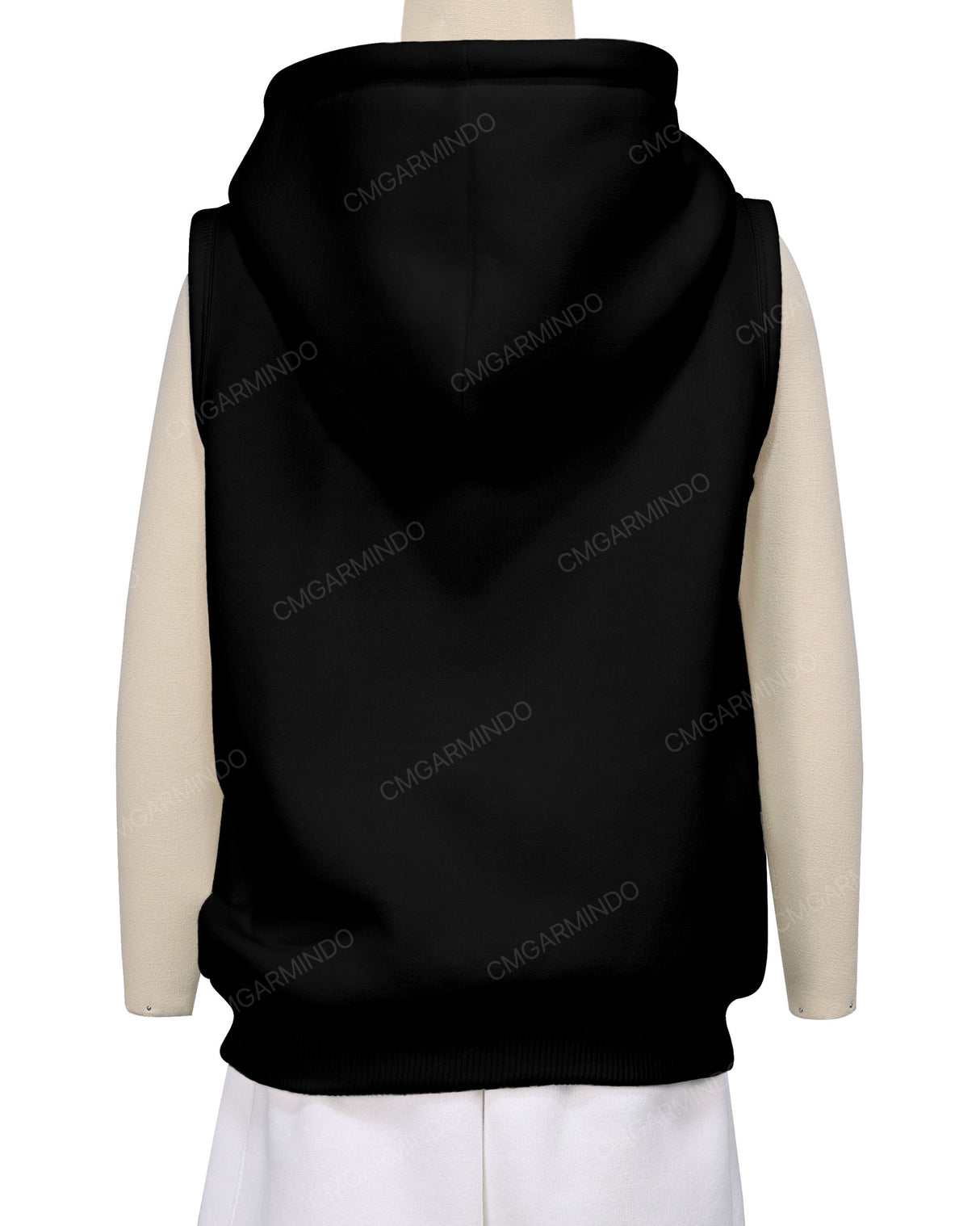 Sleeveless Zip-Up Hoodie