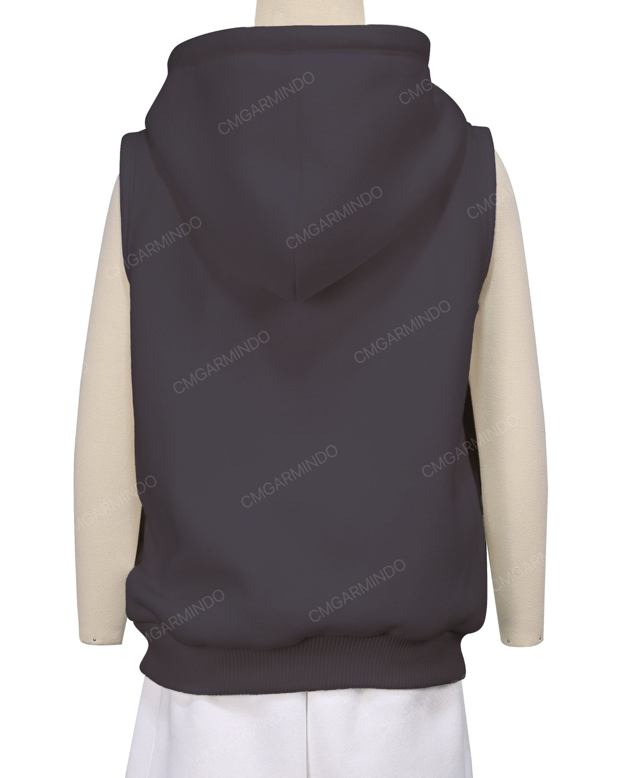 Sleeveless Zip-Up Hoodie