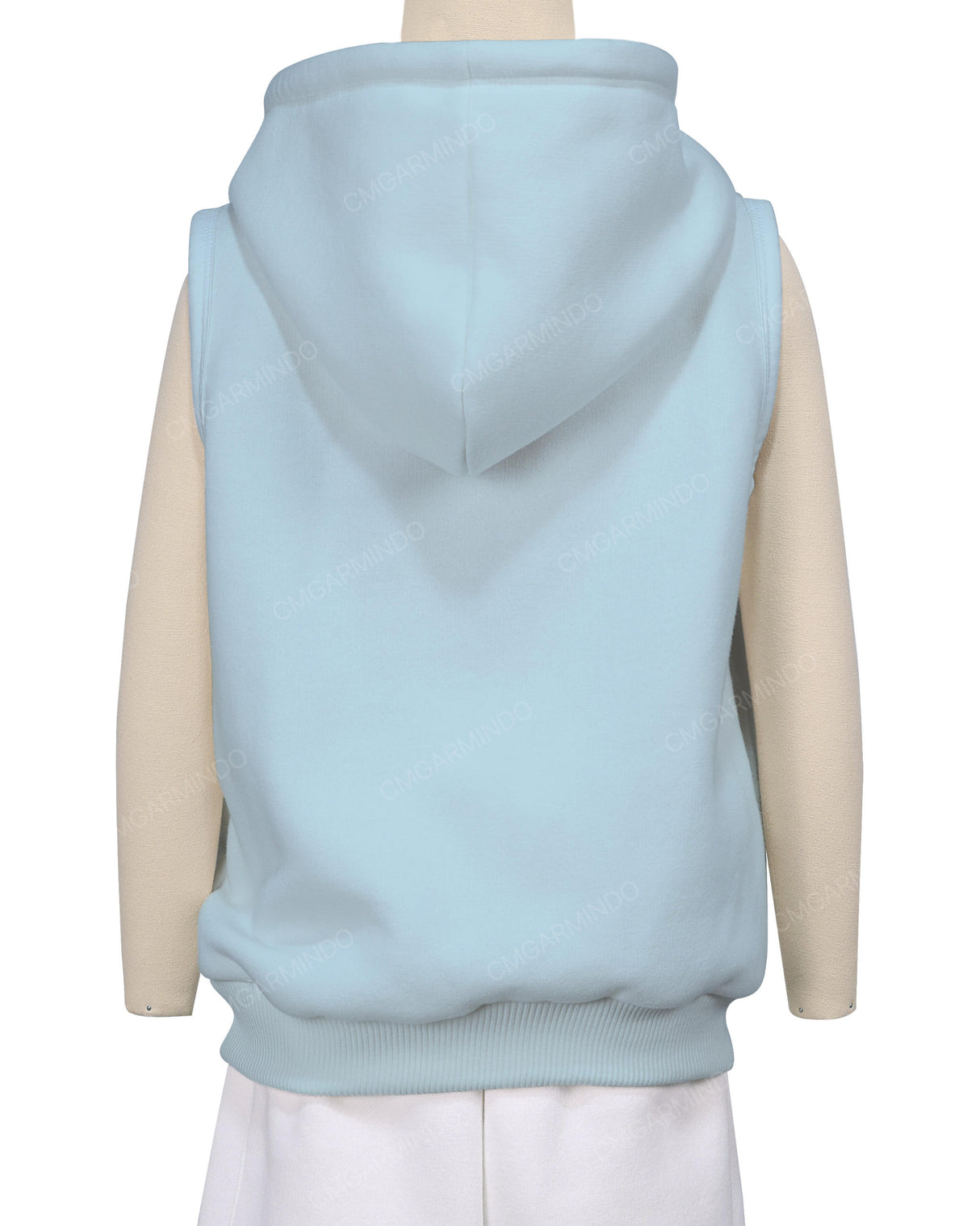 Sleeveless Zip-Up Hoodie