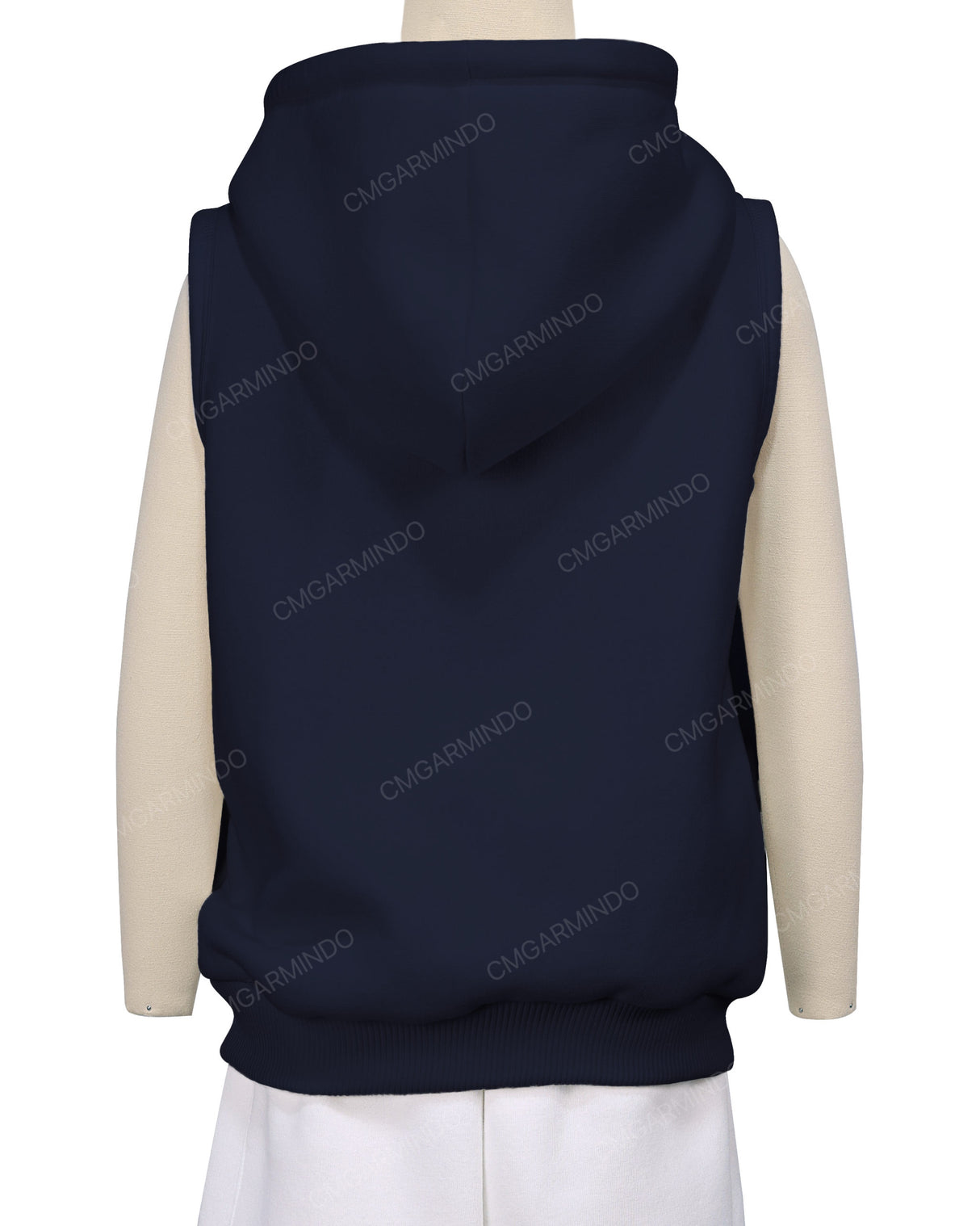 Sleeveless Zip-Up Hoodie