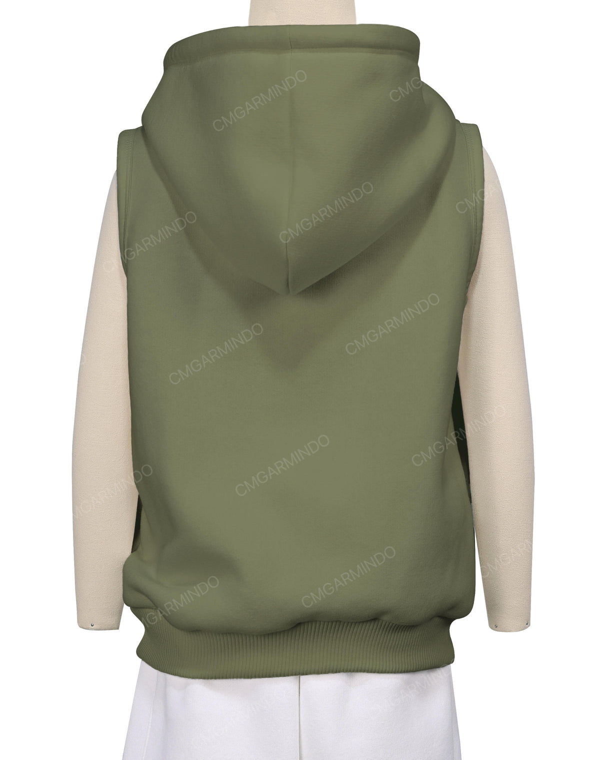 Sleeveless Zip-Up Hoodie