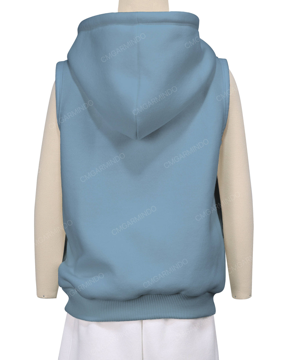 Sleeveless Zip-Up Hoodie