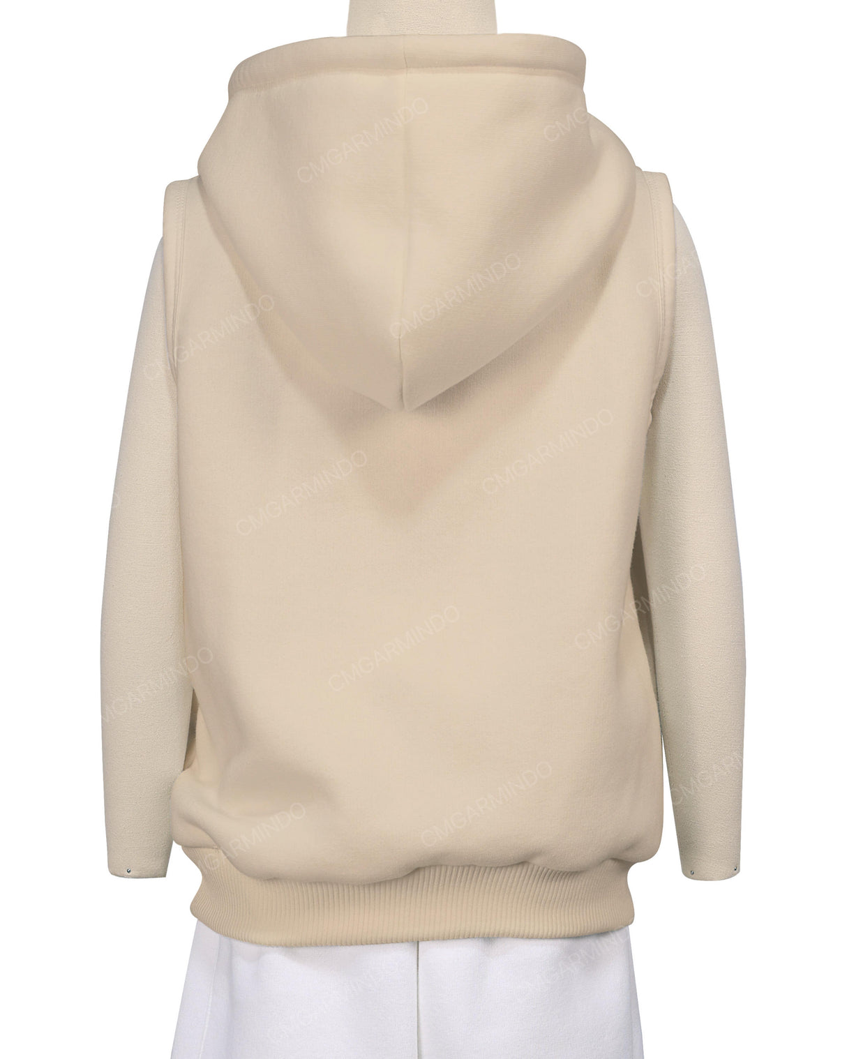 Sleeveless Zip-Up Hoodie