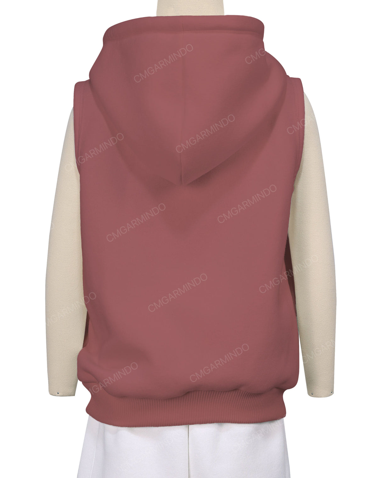 Sleeveless Zip-Up Hoodie