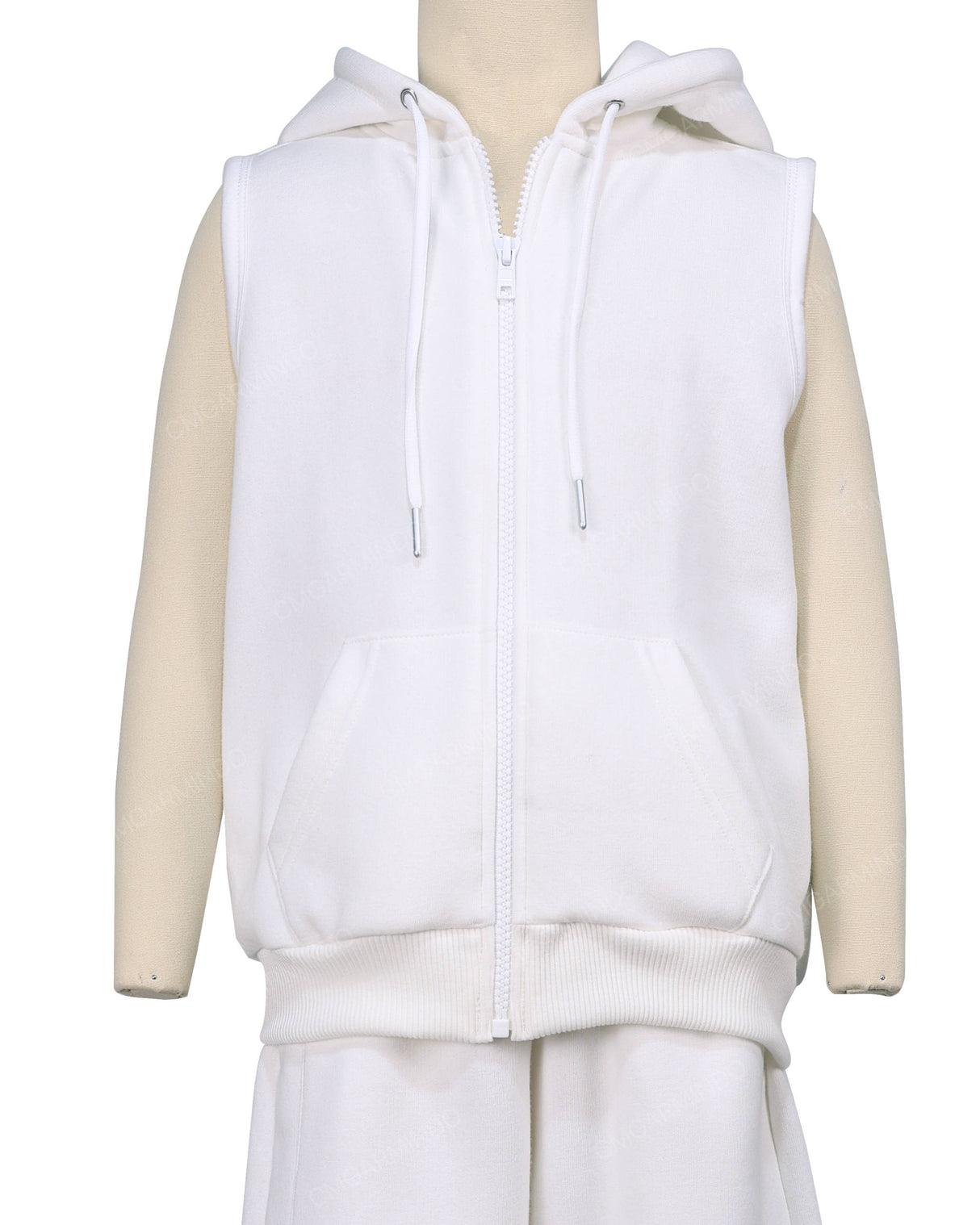 Sleeveless Zip-Up Hoodie