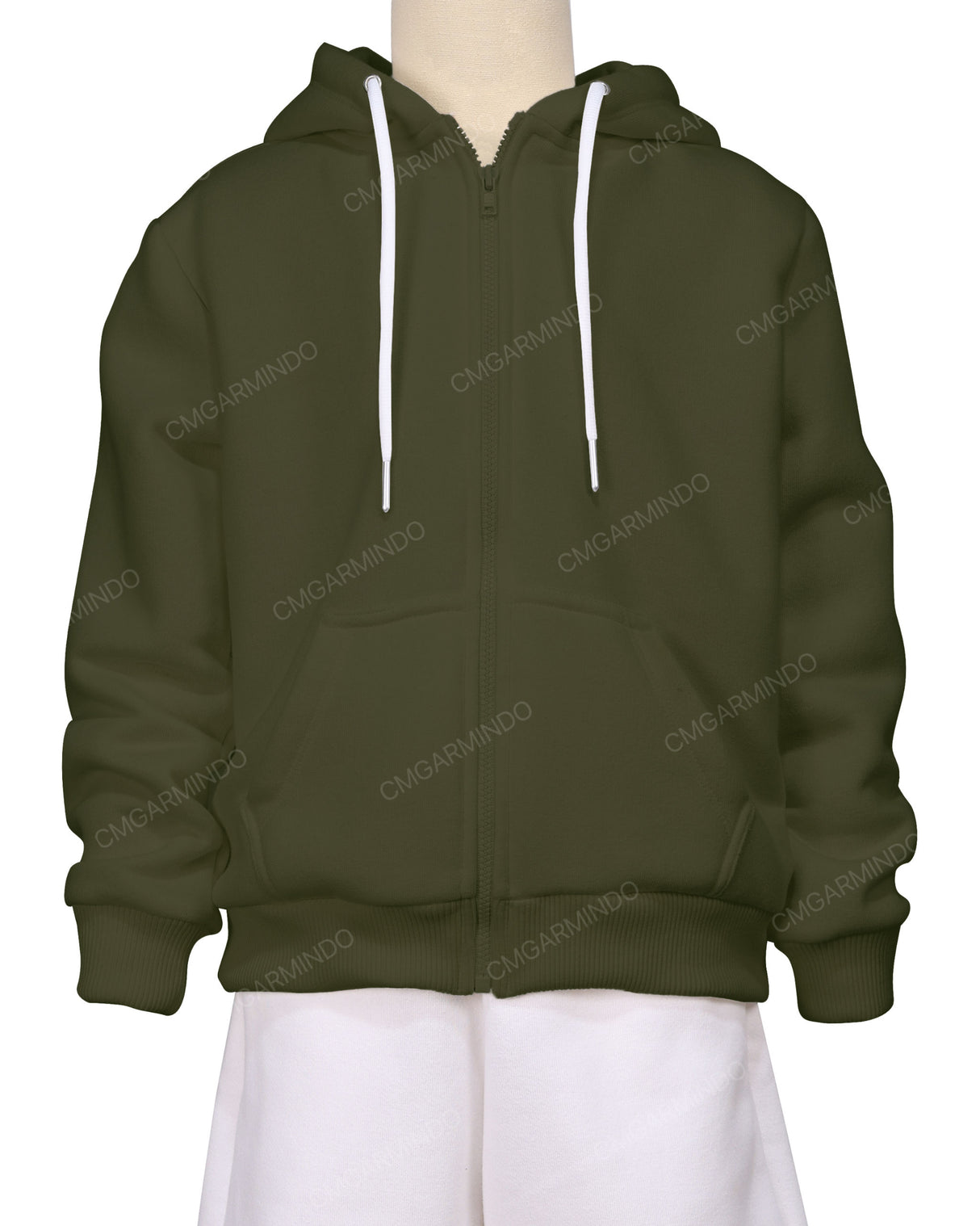 Relaxed Zip-Up Hoodie