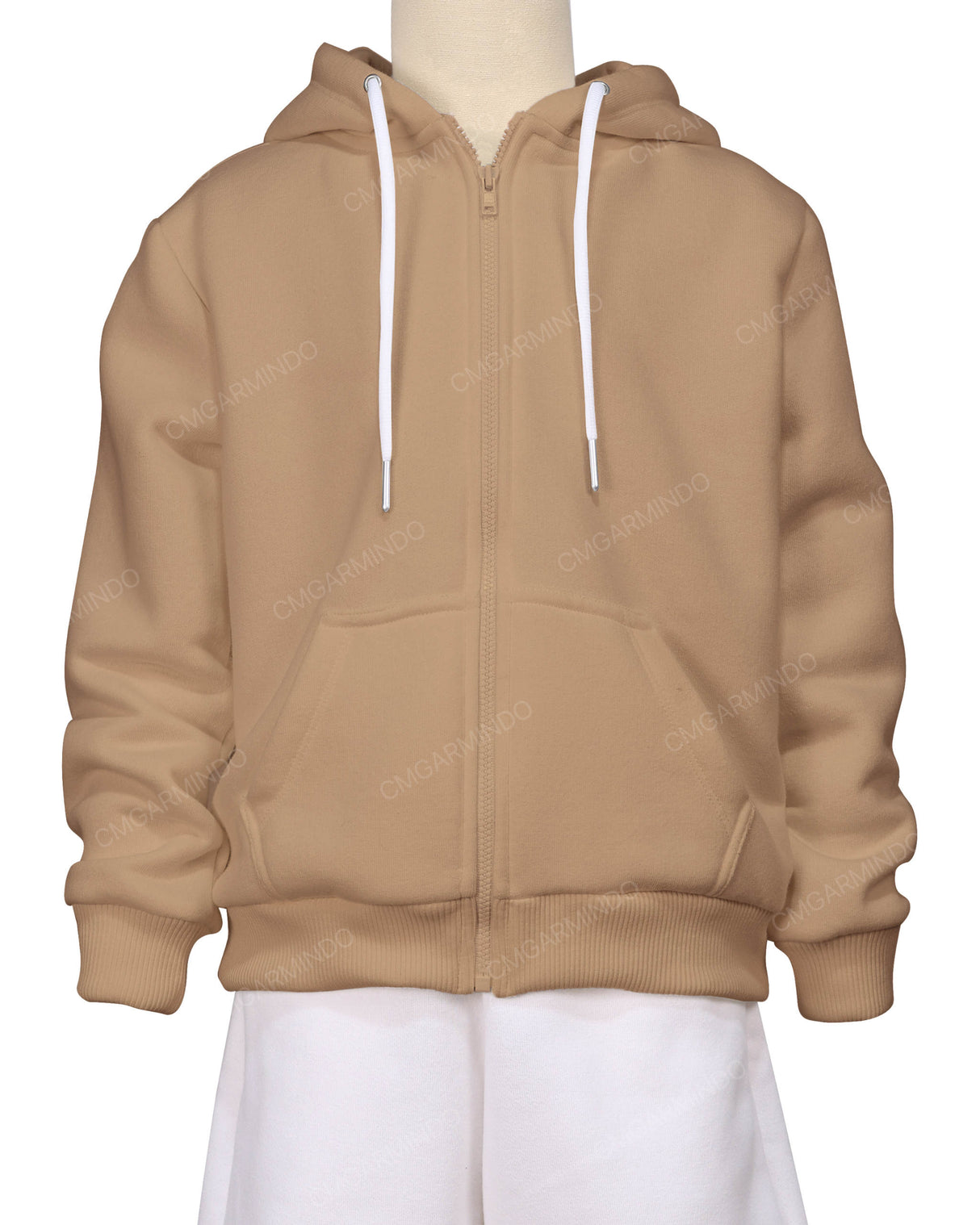 Relaxed Zip-Up Hoodie
