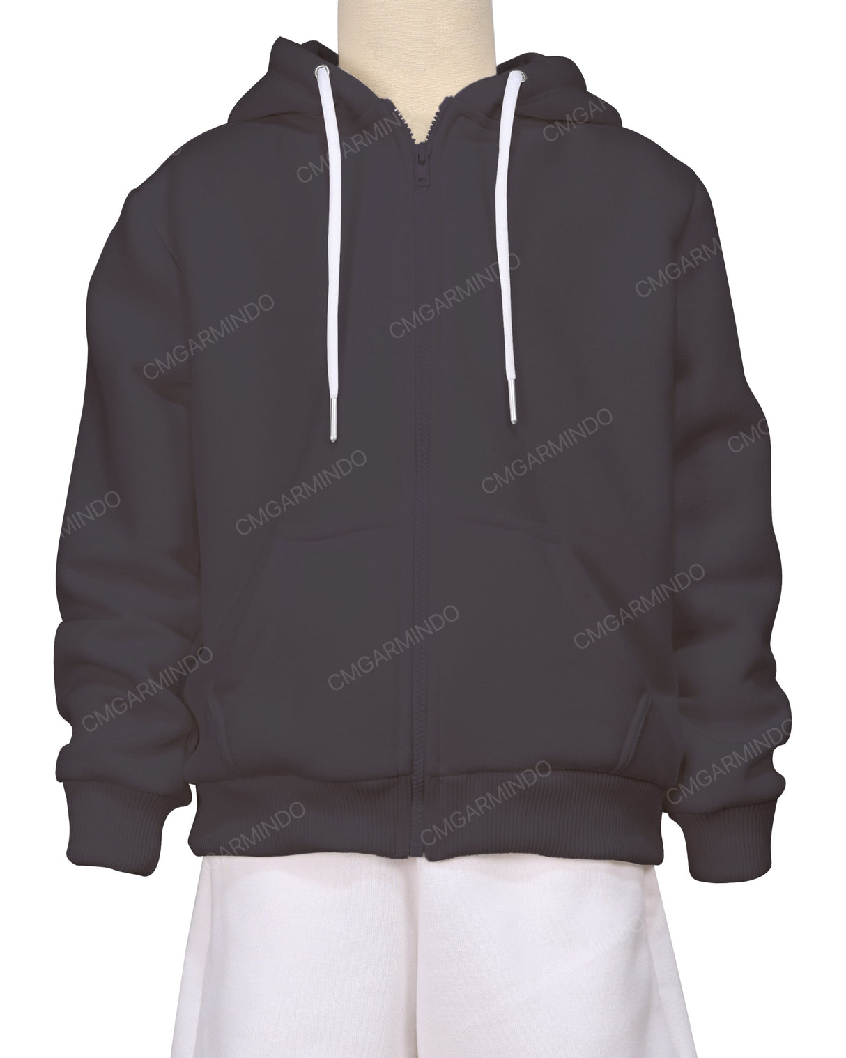 Relaxed Zip-Up Hoodie