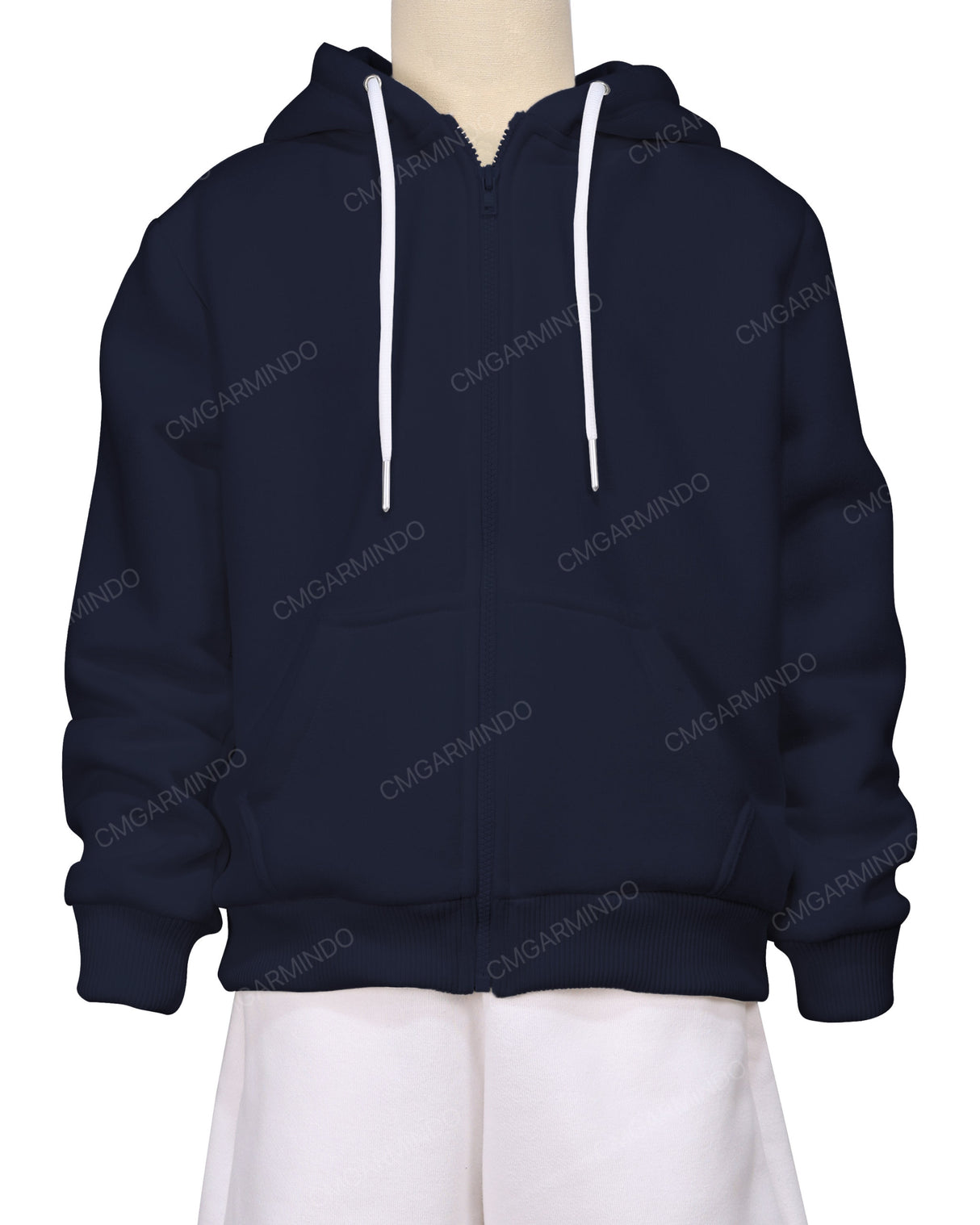 Relaxed Zip-Up Hoodie