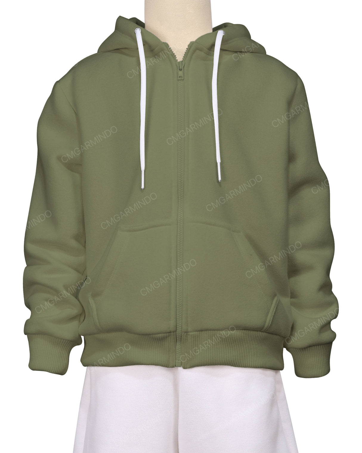 Relaxed Zip-Up Hoodie