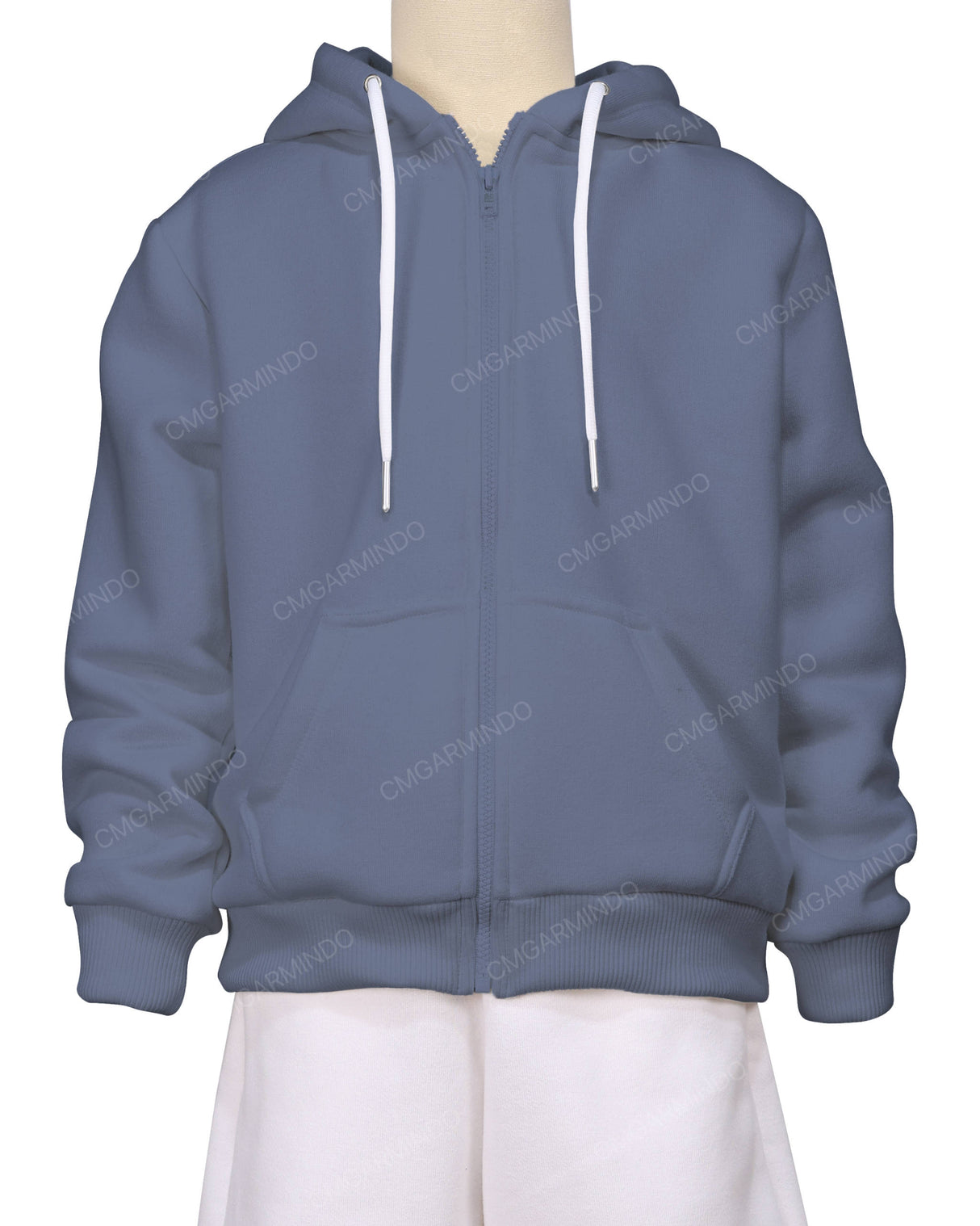 Relaxed Zip-Up Hoodie