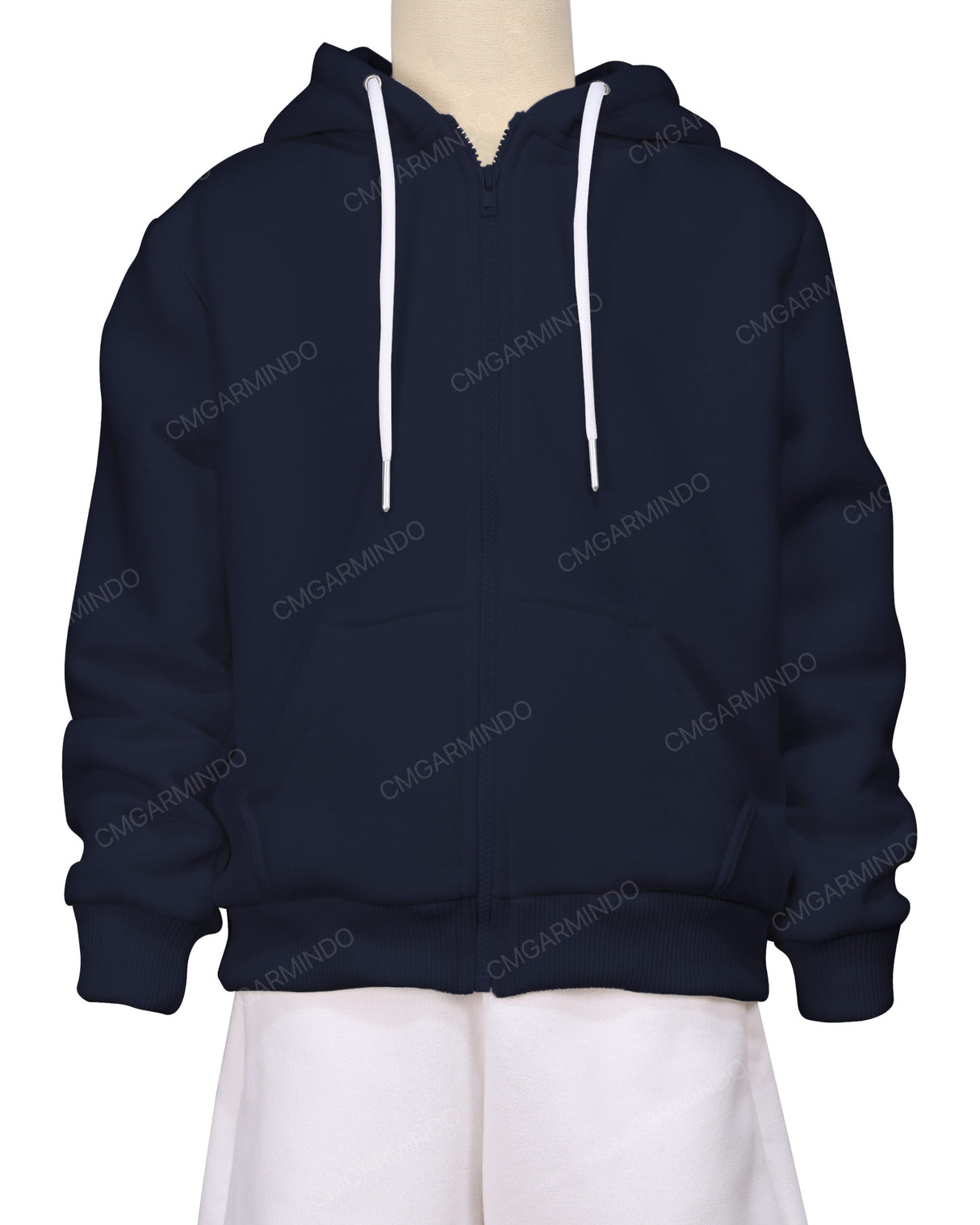 Relaxed Zip-Up Hoodie