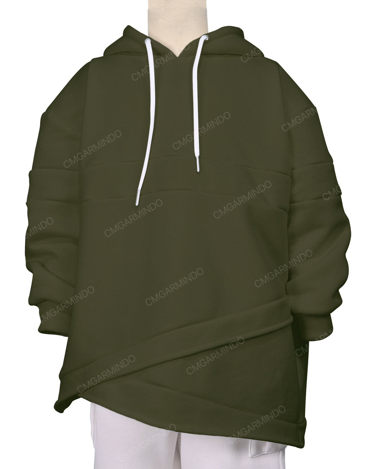Panel Asymmetrical Hoodie