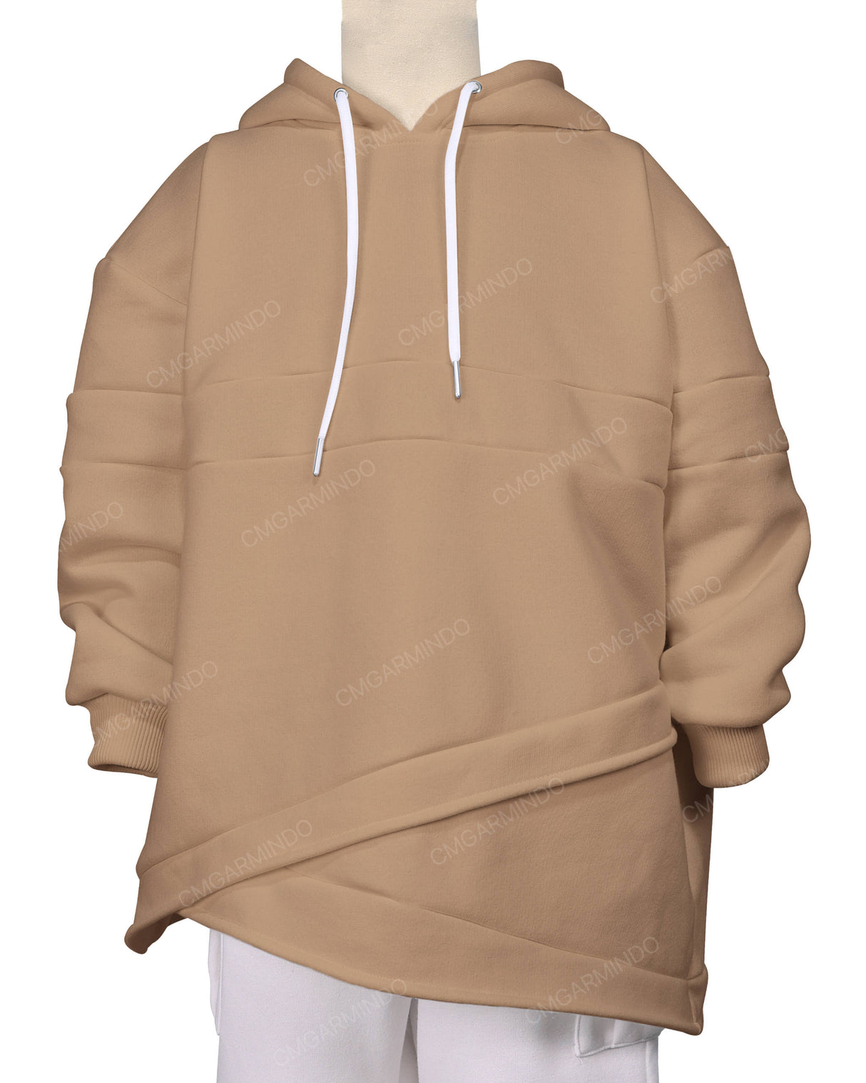 Panel Asymmetrical Hoodie