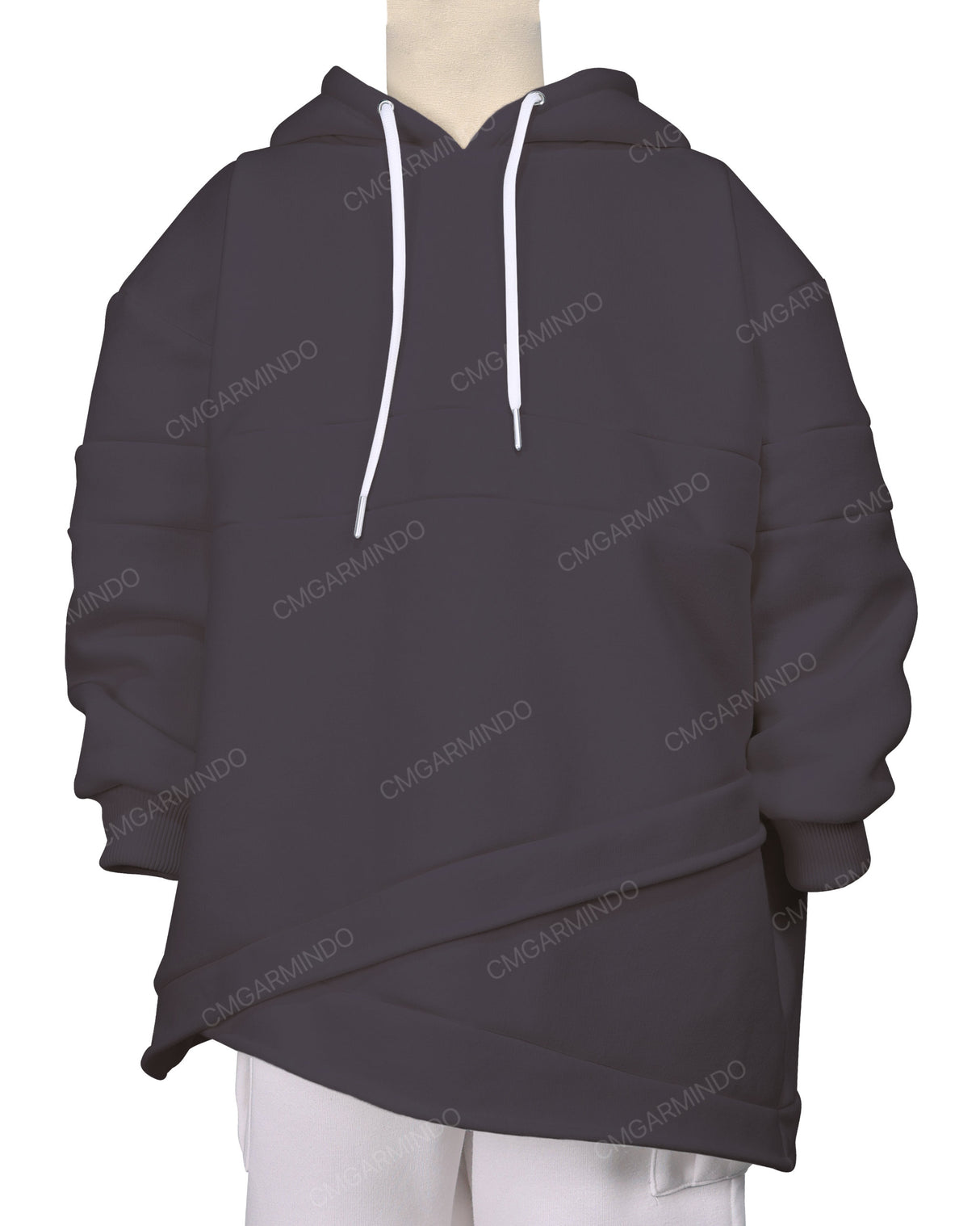 Panel Asymmetrical Hoodie