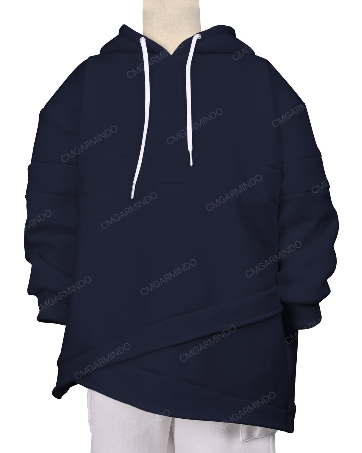 Panel Asymmetrical Hoodie