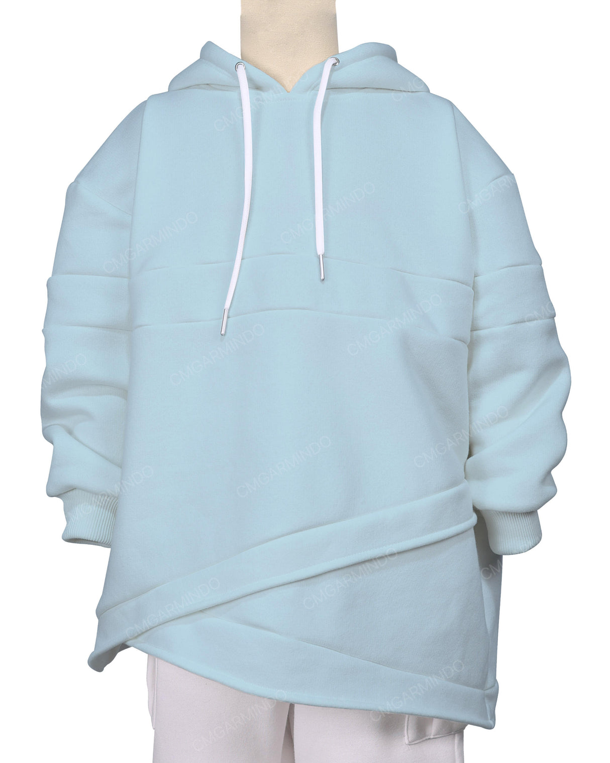 Panel Asymmetrical Hoodie