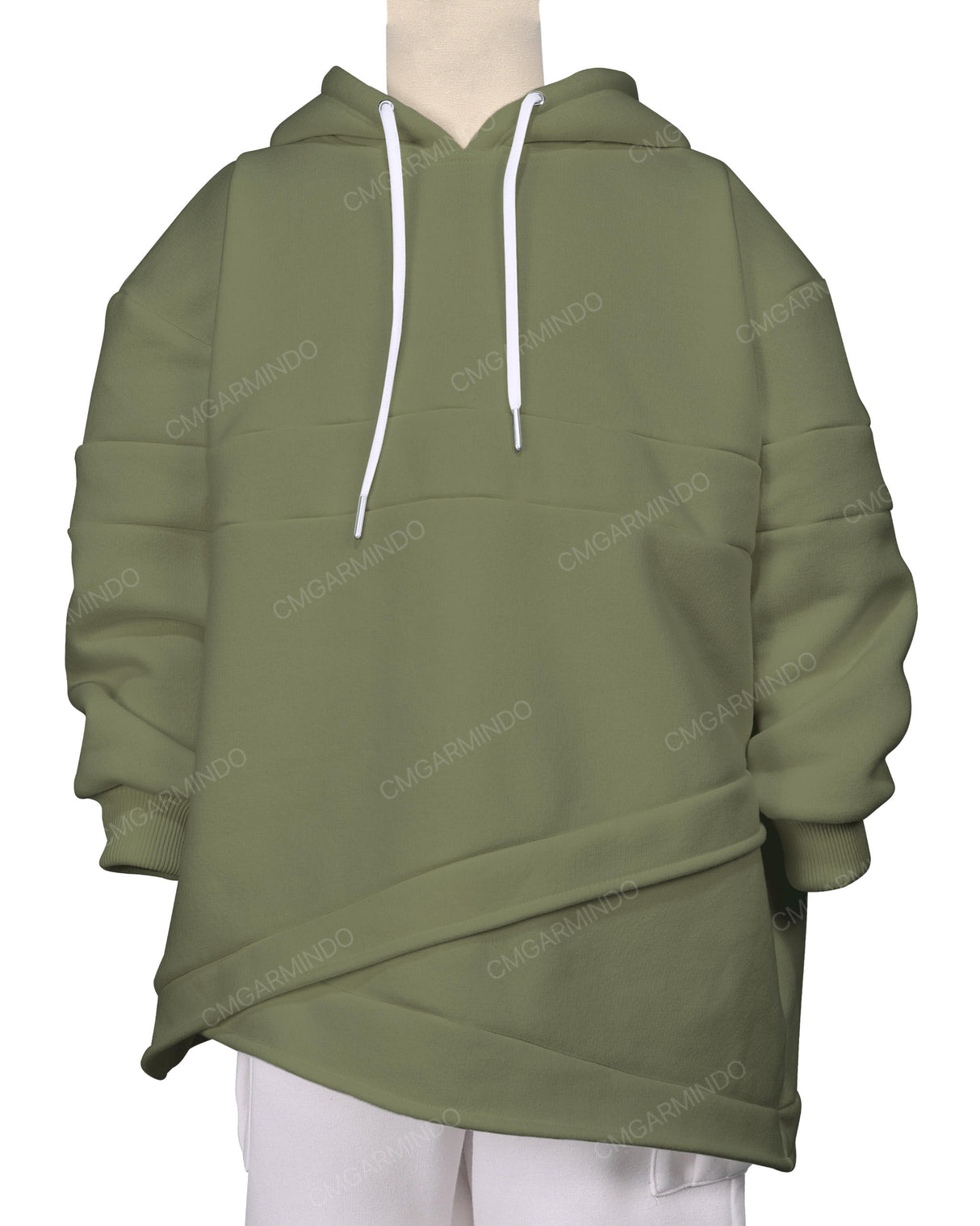 Panel Asymmetrical Hoodie