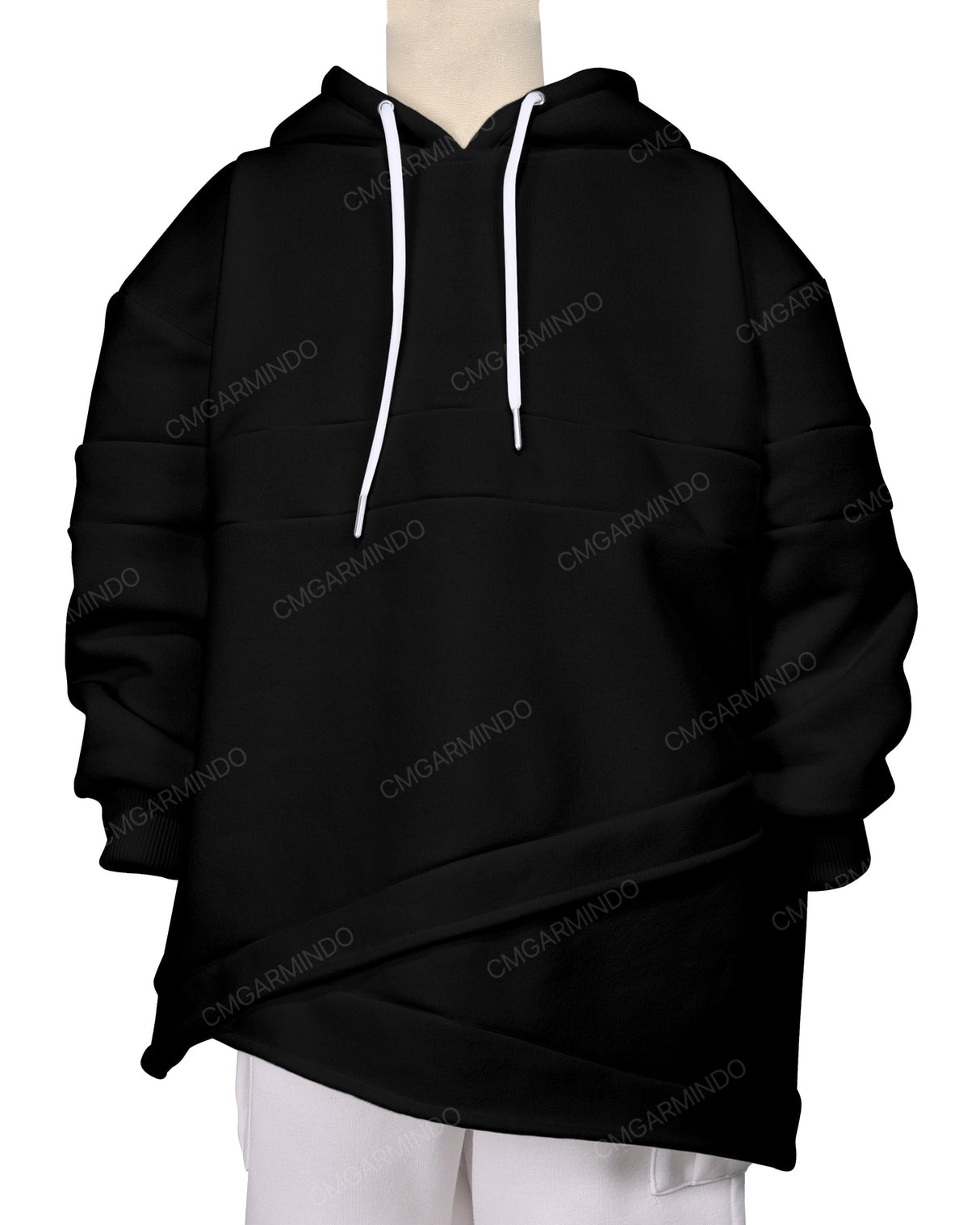 Panel Asymmetrical Hoodie