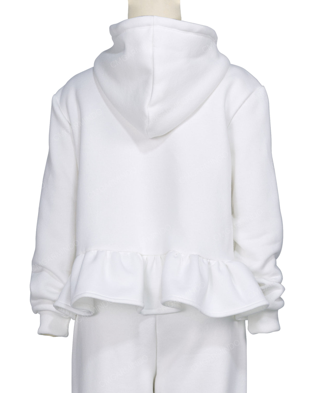 Ruffle Hem Hoodie