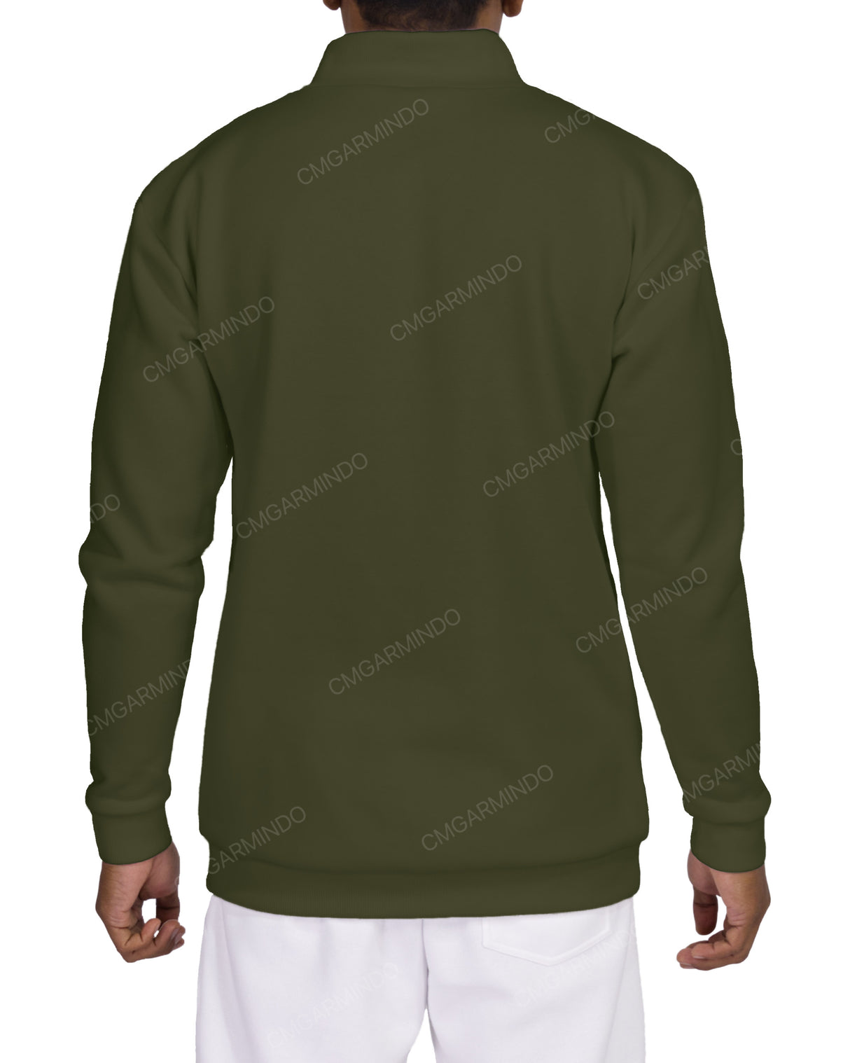 1/4 Zip High Neck Sweatshirt