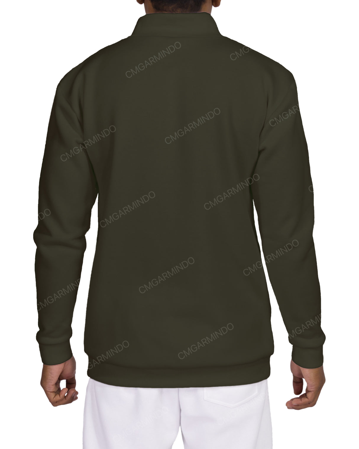 1/4 Zip High Neck Sweatshirt