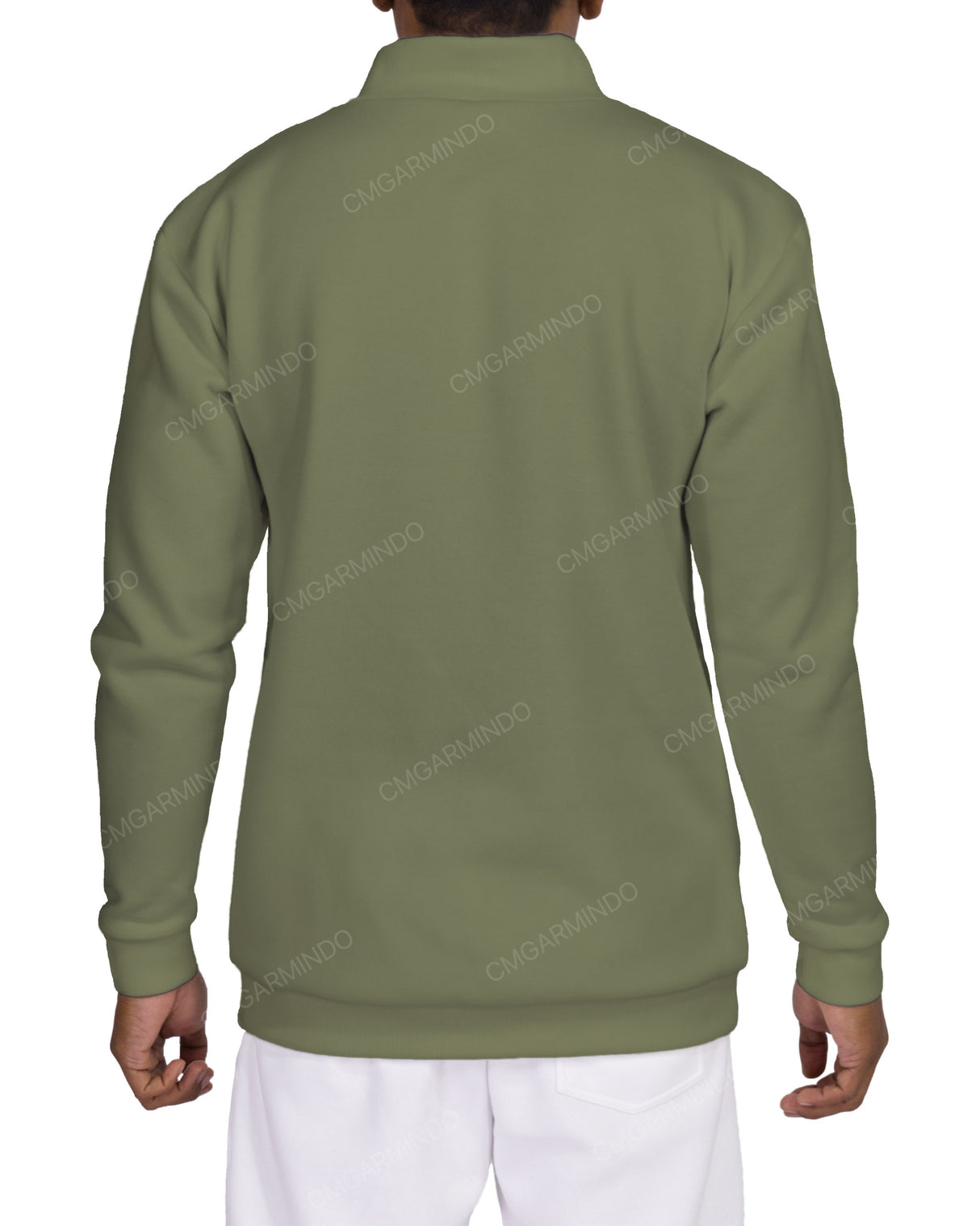 1/4 Zip High Neck Sweatshirt
