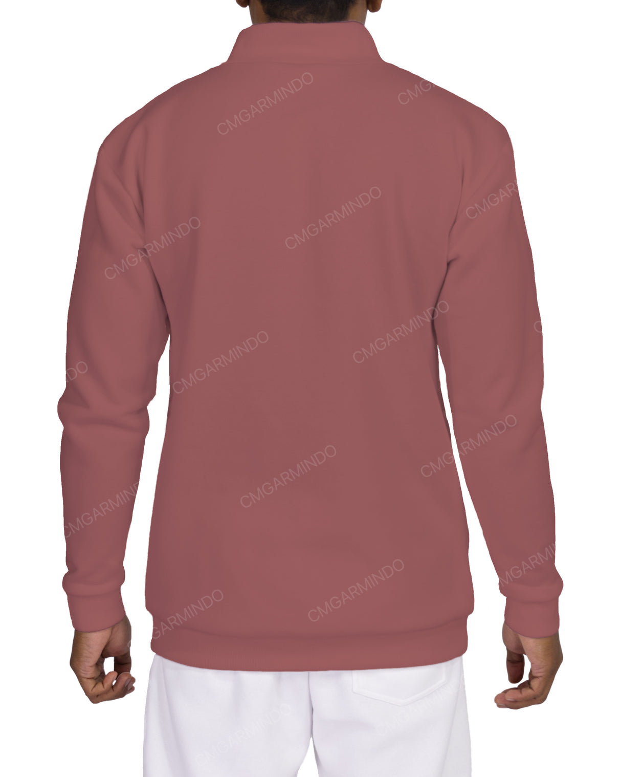 1/4 Zip High Neck Sweatshirt