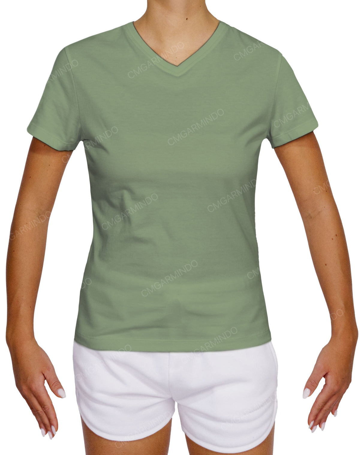 Fitted V-Neck T-Shirt
