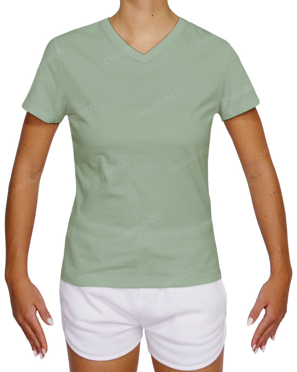 Fitted V-Neck T-Shirt