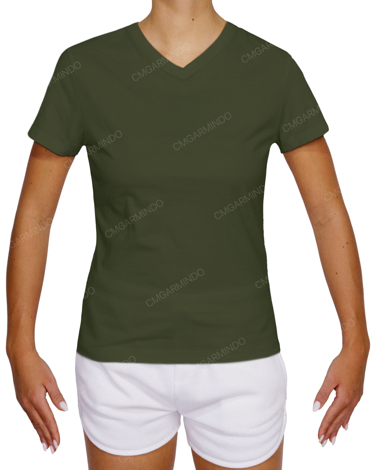 Fitted V-Neck T-Shirt