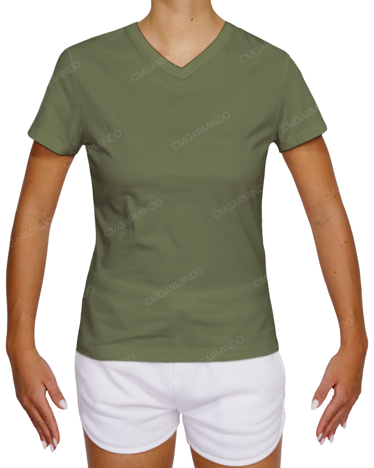 Fitted V-Neck T-Shirt