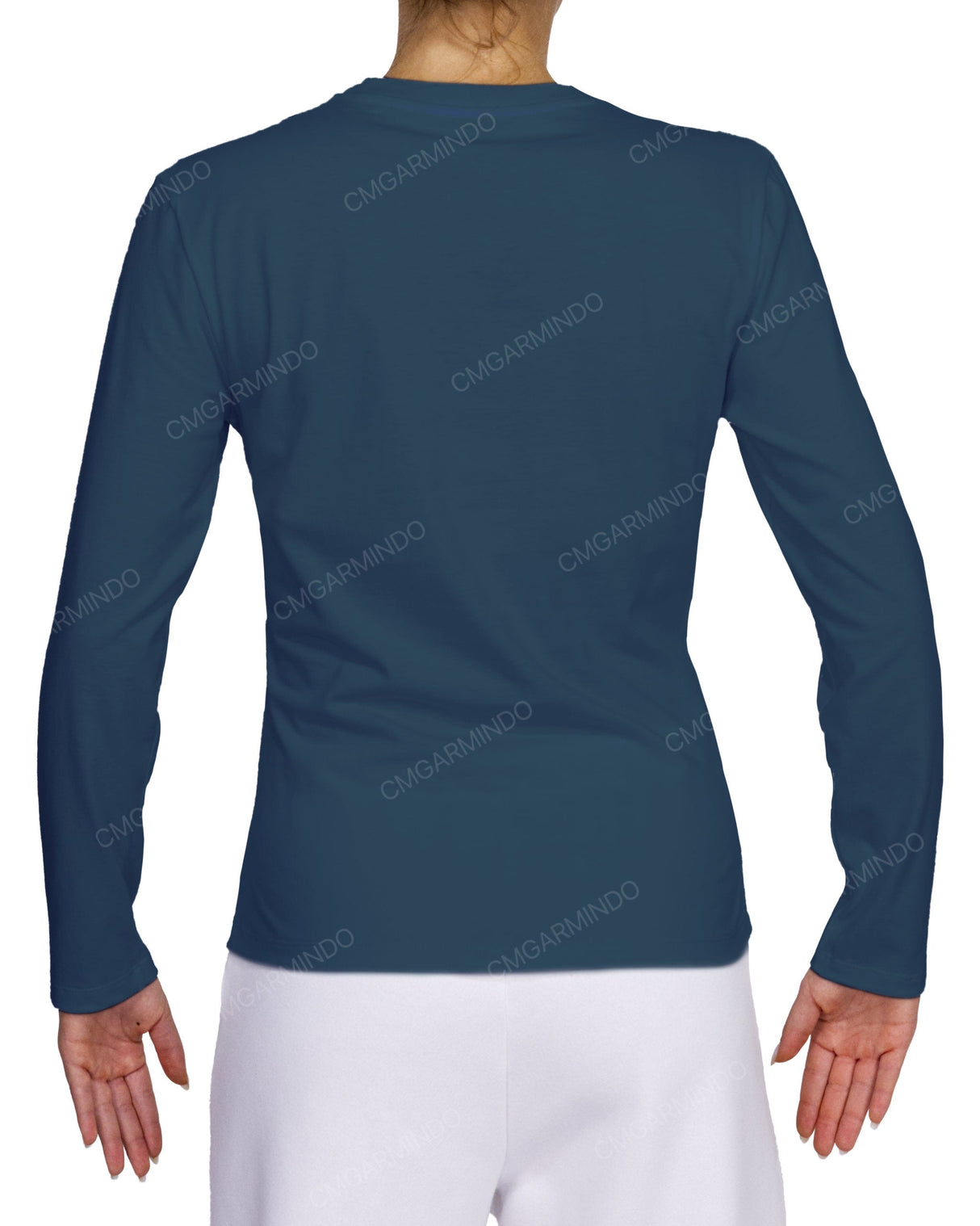 Fitted Long Sleeve Crew Neck T-Shirt