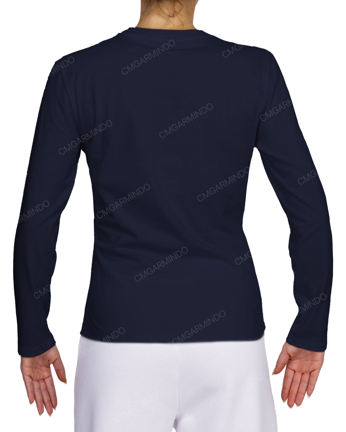 Fitted Long Sleeve Crew Neck T-Shirt