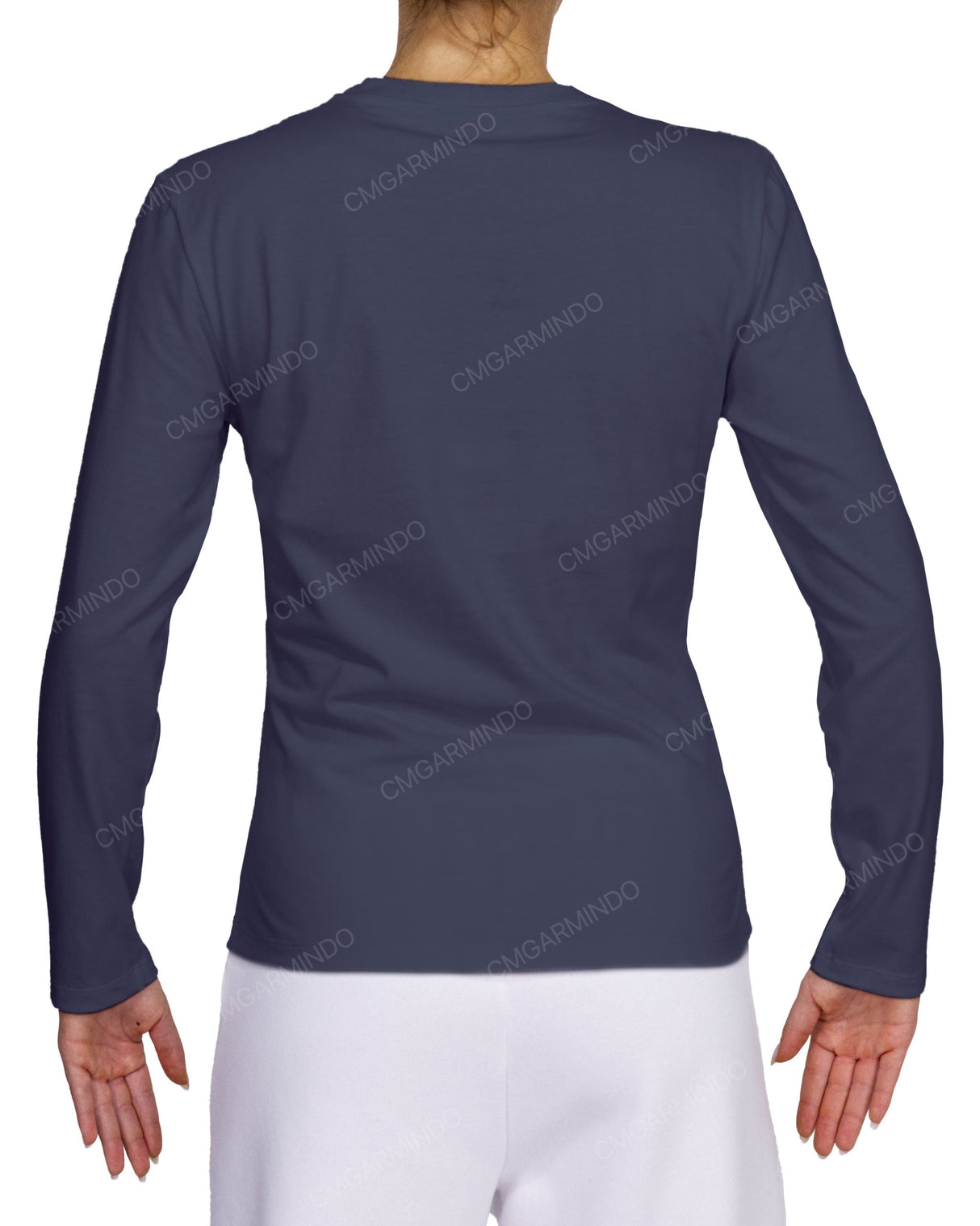 Fitted Long Sleeve Crew Neck T-Shirt