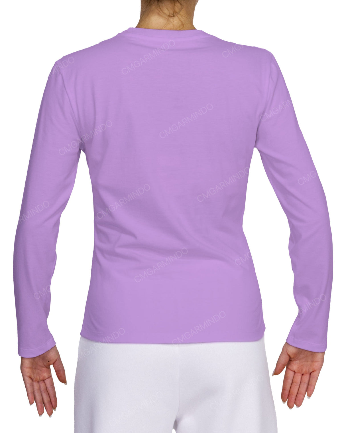 Fitted Long Sleeve Crew Neck T-Shirt
